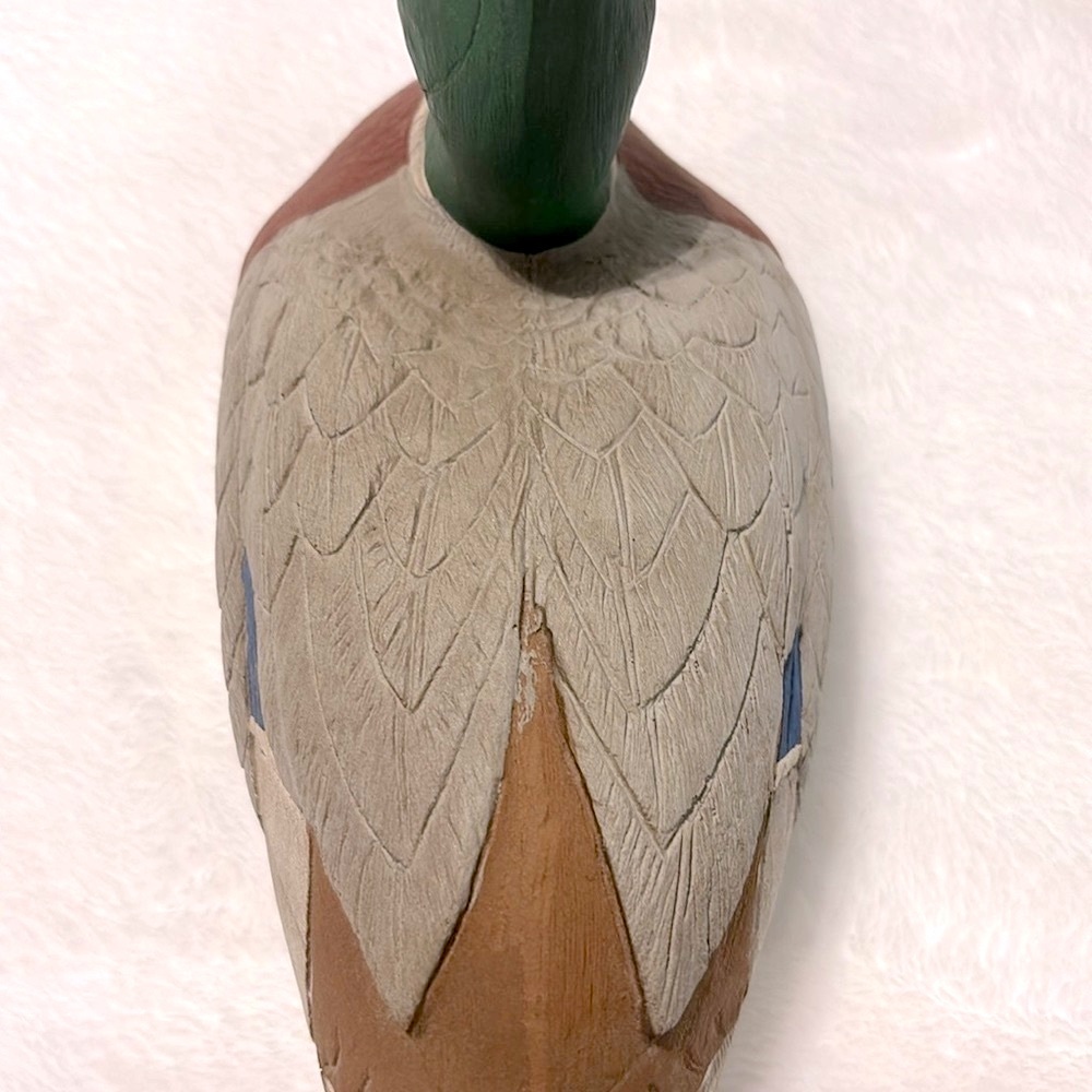 Vintage Craft-Tex Duck Decoy - American Wild Fowl Series 1985 Signed Mallard USA - Picture 8 of 9
